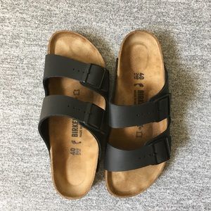 Birkenstock leather matte black size 40
